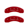 MGP Red Caliper Covers Set SRT8 For 2011-2022 Jeep Grand Cherokee Laredo/Limited