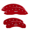 MGP Red Caliper Covers Set For 2011-2022 Jeep Grand Cherokee Laredo/Limited