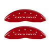 MGP Red Caliper Covers Front & Rear Set For 2010-2015 Chevrolet Camaro SS 6.2L