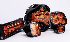 Baja Designs LP4 Pro Factory Amber Driving/Combo LED Lights w/ IPT Covers - Pair