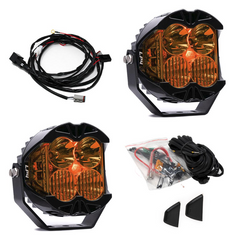 Baja Designs LP4 Pro Factory Amber Driving/Combo LED Lights w/ IPT Covers - Pair