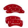 MGP Caliper Covers Set of 4 Red w/ Silver For 2018-2026 Honda Accord