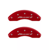 MGP Caliper Covers Set of 4 Red w/ Silver For 2018-2026 Honda Accord