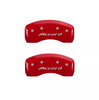 MGP Caliper Covers Set of 4 Red w/ Silver For 2018-2026 Honda Accord
