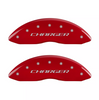 MGP Caliper Covers Set of 4 Red For 2011-2023 Dodge Challenger / 2011-2022 Charger R/T
