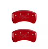 MGP Caliper Covers Set of 4 Red For 2011-2023 Dodge Challenger / 2011-2022 Charger R/T