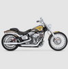 Vance & Hines 3" Chrome Twin Slash PCX Slip-On Exhaust For 1991-2017 Harley Dyna
