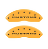 MGP Caliper Covers Set of 4 Yellow For 2015-2023 Ford Mustang Ecoboost / V6