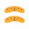 MGP Caliper Covers Set of 4 Yellow For 2015-2023 Ford Mustang Ecoboost / V6