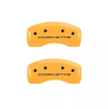 MGP Caliper Covers Set of 4 Yellow w/ Black For 1997-2004 Chevrolet Corvette C5