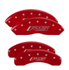 MGP Caliper Covers Set of 4 Red RS For 2016-2023 Chevrolet Camaro 3.6L 2.0L