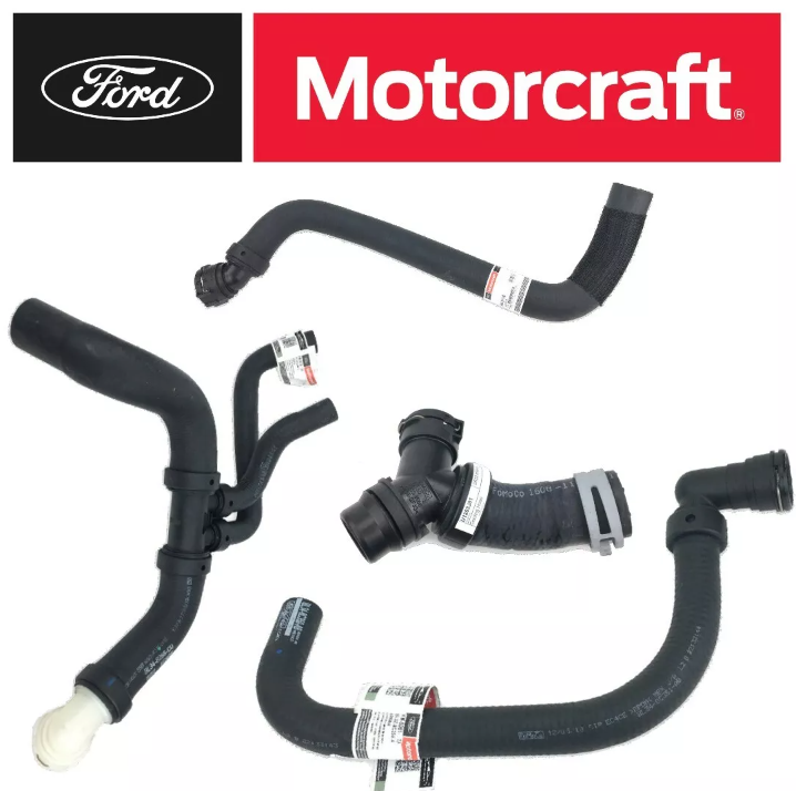 NEW Ford F-150 5.0L Radiator Coolant Set Upper 2 Lower Hoses T-Connect ...