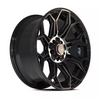 4Play Gen3 4P83 Brushed Black 20x9 Wheel Set For Ford/Dodge/Jeep - 5 Lug