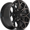 4Play Gen3 4P83 Brushed Black 20x9 Wheel Set For Ford F-250/F-350 - 8 Lug