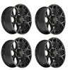 4Play Gen3 4P83 Brushed Black 20x9 Wheel Set For Ford/GMC/Chevrolet/Toyota - 6 Lug