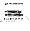 Progressive Suspension 412 Series 11.5in Chrome Shocks For Honda / Kawasaki / Triumph