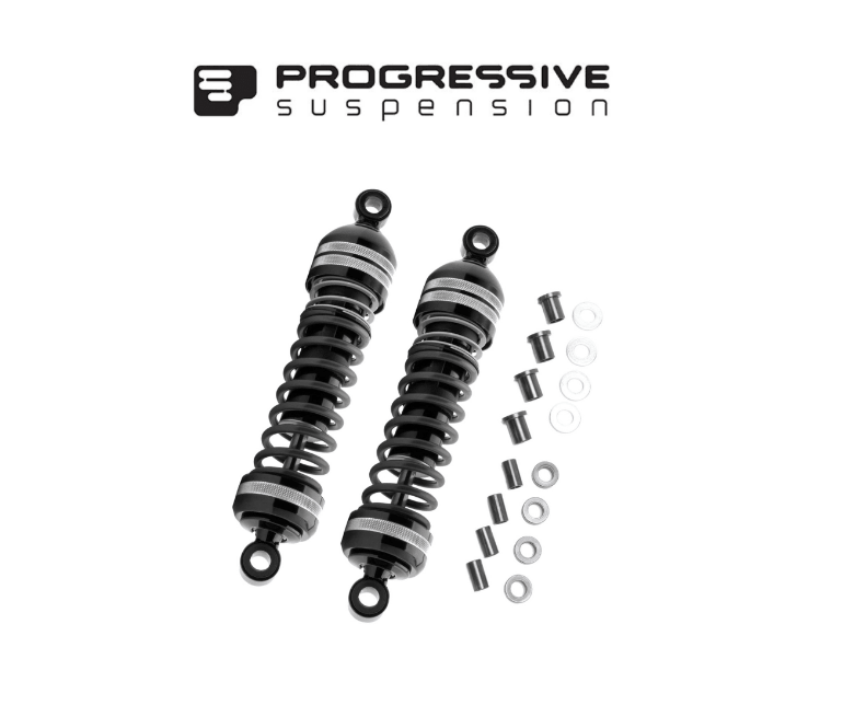 Progressive Shocks Progressive Suspension 944 Series Ultra Touring 13in Black Shocks For ...