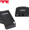 PPE Blk Transmission Deep Pan & Oil Pan Kit For 11-19 Ford F250/F350 6.7L 6R140