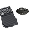PPE Brushed Deep Trans Pan & 9.25" 12-Bolt Rear Diff Cover For 13-22 Ram 1500