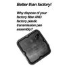 PPE Brushed Deep Trans Pan & 9.25" 12-Bolt Rear Diff Cover For 13-22 Ram 1500