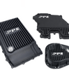 PPE Black Trans Pan/Oil Pan/ Rear Diff Cover For 18-21 Ford F150 3.0L 10R80