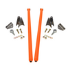 HSP 58" Universal Bolt On Traction Bars for Offset Leaf Spring 4" Axle Orange