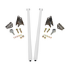 HSP 58" Universal Bolt On Traction Bars for Offset Leaf Spring 4" Axle White