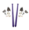 HSP 70" Universal Bolt On Traction Bars for Offset Leaf Spring 4" Axle Purple