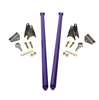 HSP 75" Universal Bolt On Traction Bars For Offset Leaf Spring 4" Axle Purple
