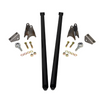 HSP 75" Universal Bolt On Traction Bars For Offset Leaf Spring 4" Axle Black