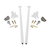 HSP 58" Universal Bolt On Traction Bars for Inline Leaf Spring 4" Axle White