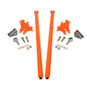 HSP 75" Universal Bolt On Traction Bars For Inline Leaf Spring 4" Axle Orange