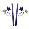 HSP 80" Universal Bolt On Traction Bars For Inline Leaf Spring 4" Axle Purple