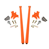 HSP 80" Universal Bolt On Traction Bars For Inline Leaf Spring 4" Axle Orange