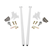 HSP 80" Universal Bolt On Traction Bars For Inline Leaf Spring 4" Axle White