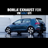 Borla S-Type 3" Catback Exhaust Black Chrome Tips For 18-21 Volkswagen GTI MK7.5