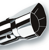 Borla 6" Square Angle-Cut Intercooled Exhaust Tip 2.25" Inlet - Universal