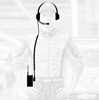 Rugged Radios Crew Chief H42 Spotter Headset & R1 Handheld Radio Kit – Digital & Analog, Noise-Canceling Mic, Race-Ready Comms