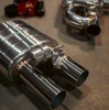 Valvetronic Designs 3.0" Single Inlet/Dual Outlet Valved Mufflers Kit Universal