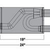 Borla Transverse 3" Inlet/2.25" Dual Outlet Muffler For 82-02 GM Camaro/Firebird