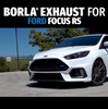 Borla ATAK Cat-Back Exhaust w/ 4" Black Tips For 2016-2018 Ford Focus RS 2.3L