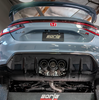 Borla ATAK Cat-Back Exhaust 4" Center Carbon Tips For 23-25 Honda Civic Type R