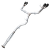 AWE Tuning Track Exhaust w/ 4" Diamond Black Quad Tips For 11-21 Subaru WRX/STI