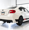 AWE Tuning Track Exhaust w/ 4" Diamond Black Quad Tips For 11-21 Subaru WRX/STI