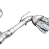 AWE Track Edition Cat-Back Exhaust 4.5" Quad Tips For 22-24 Volkswagen Golf R