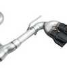 AWE Track Edition Cat-Back Exhaust 4.5" Black Tips For 22-24 Volkswagen Golf R