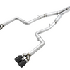 AWE Track Cat-Back Exhaust w/ 4" Black Tips For 15-23 Dodge Challenger 6.4L/6.2L
