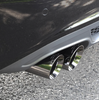AWE Touring CatBack Exhaust Single Side 3.5" Blk Quad Tips For 09-16 Audi A4 2.0