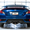 AWE Track Edition Cat-Back Exhaust w/ 4” Chrome Tips For 17-20 Honda Civic Si
