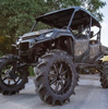 (4) 20x7 Fuel UTV D538 Maverick Matte Black Milled Wheels 4X137 +13 Offset 4.51"